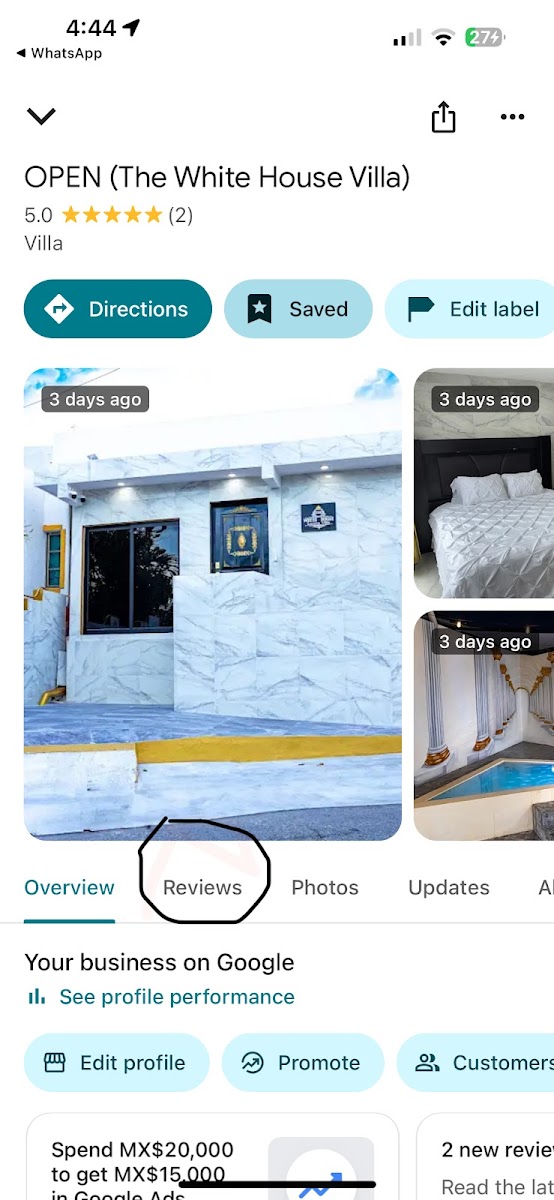 THE WHITE HOUSE ***** Villa Hotel 3