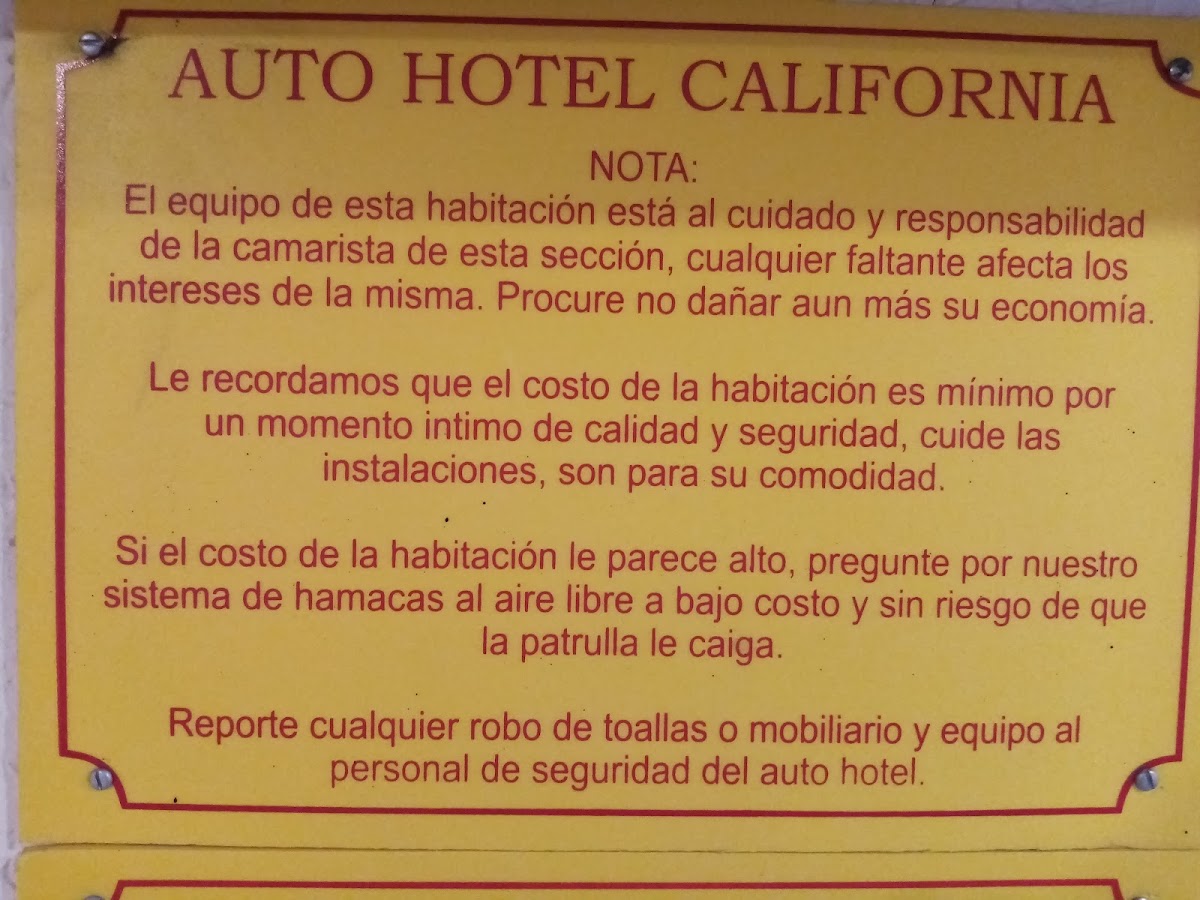 AUTO HOTEL 'California' Hotel 3